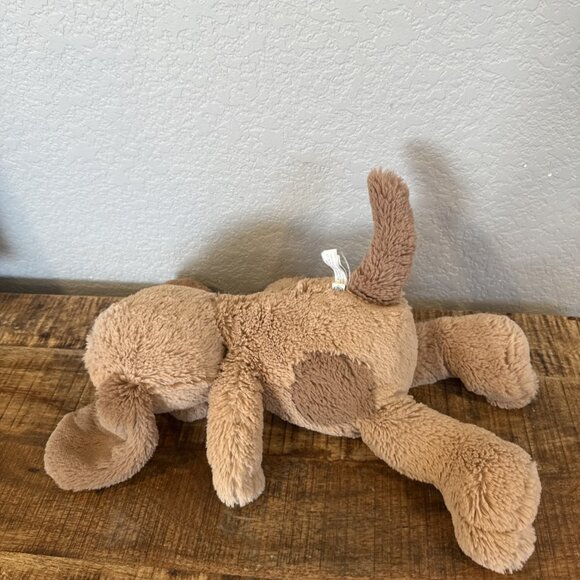 12" Pottery Barn Kids FRANKIE Puppy Dog Plush Tan Brown Spot Ears Stuffed Animal - Picture 4 of 8